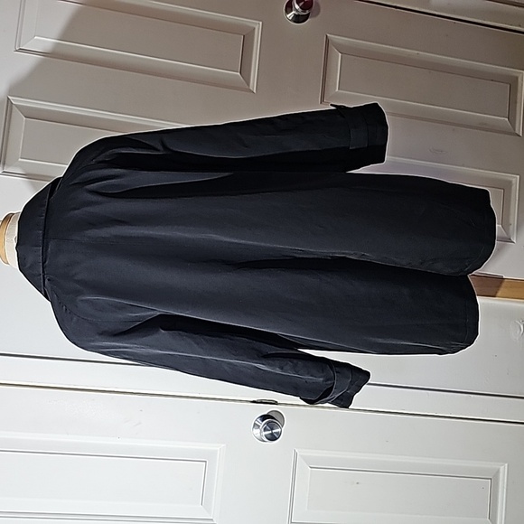 Weather Solutions rain coat size 14. Black with colar 2 big pockets. Minamalist. - Picture 5 of 14